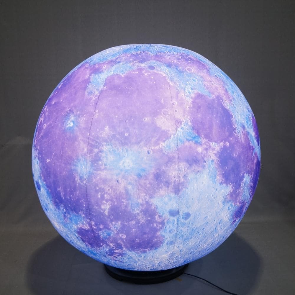 _Planetary inflatable_ Blue and Purple moon inflatable